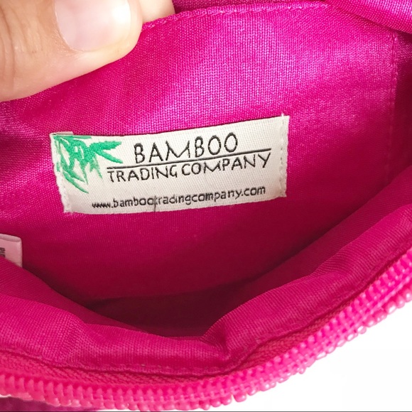 Bamboo Trading Company • Floral Beaded Clutch Pink - Picture 5 of 6